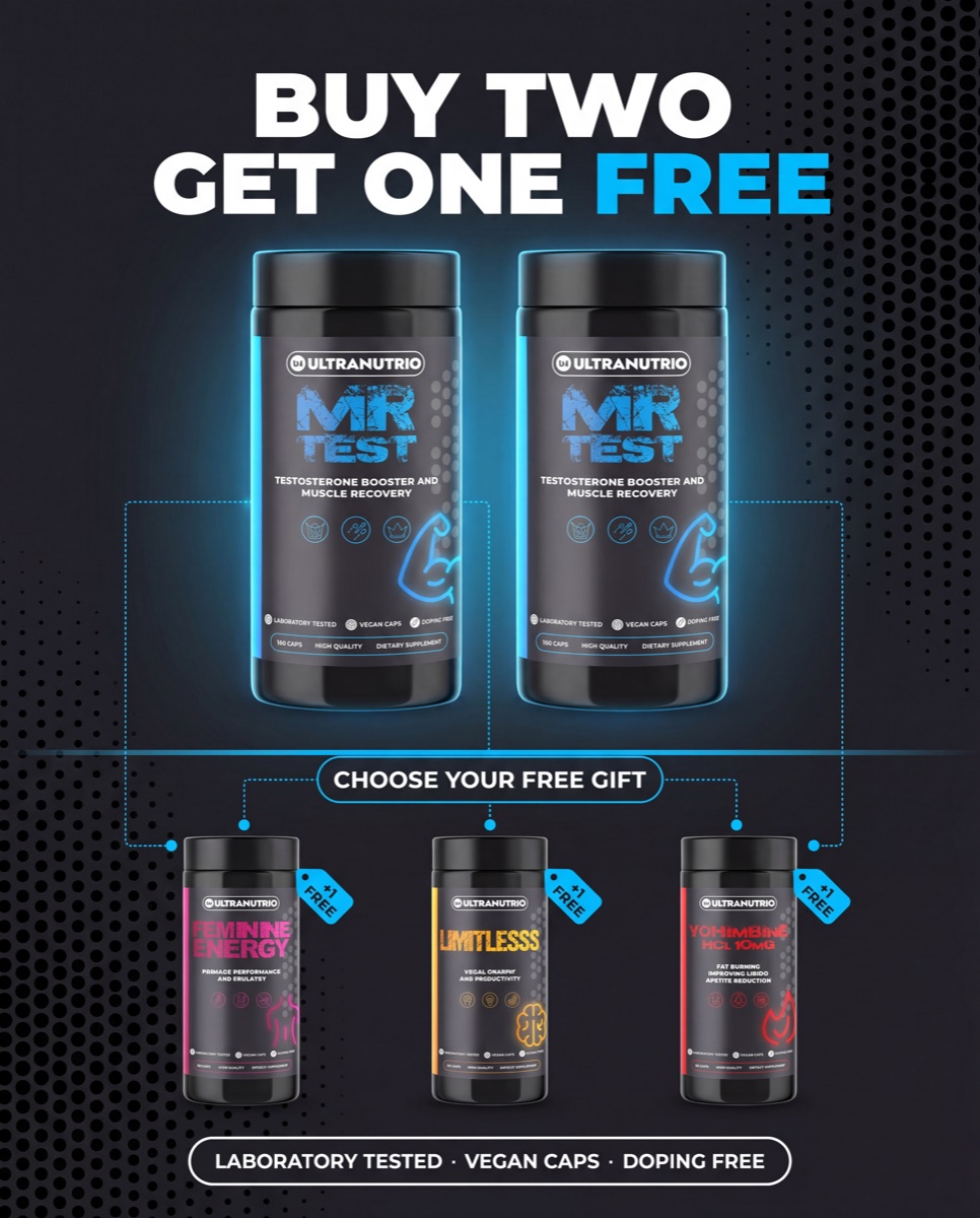 Buy two MR Test and choose a free Ultra Nutrio gift