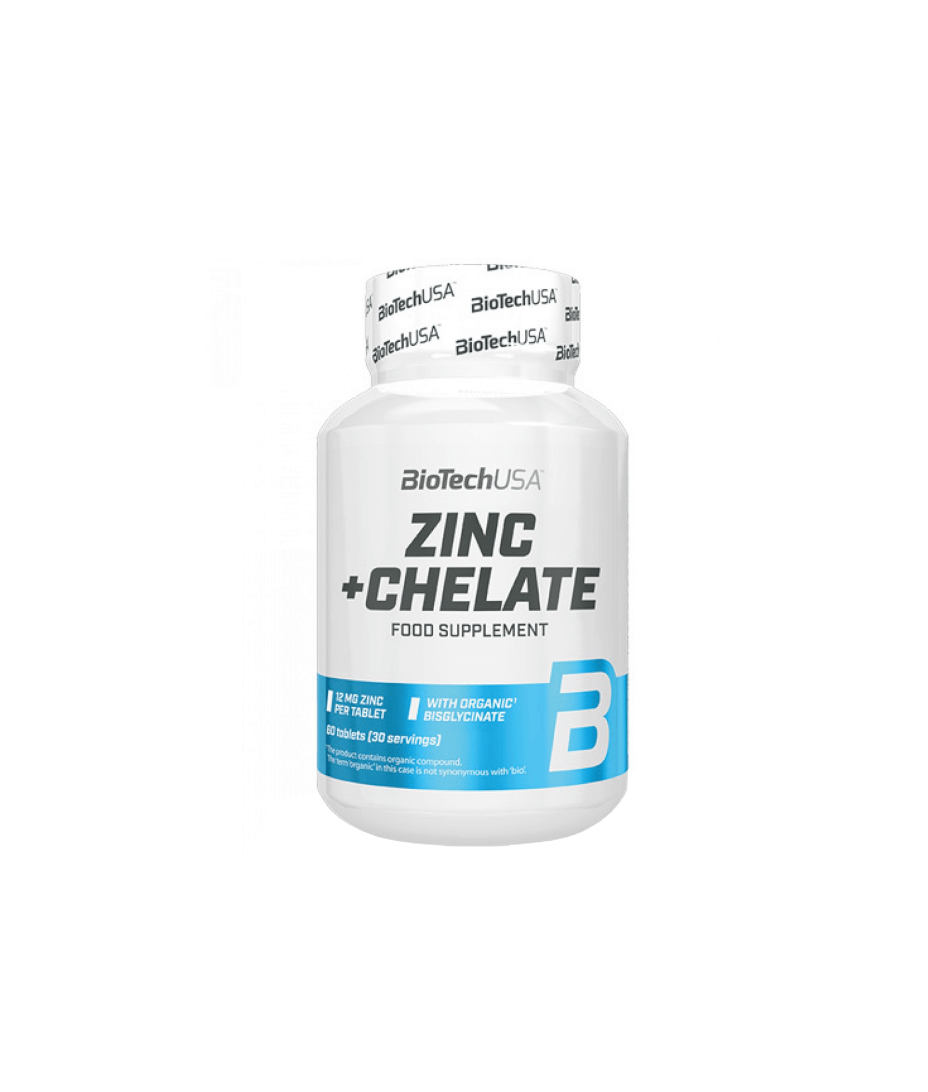 ZINC+CHELATE 60 tablets BiotechUSA 6 Pack Supplements