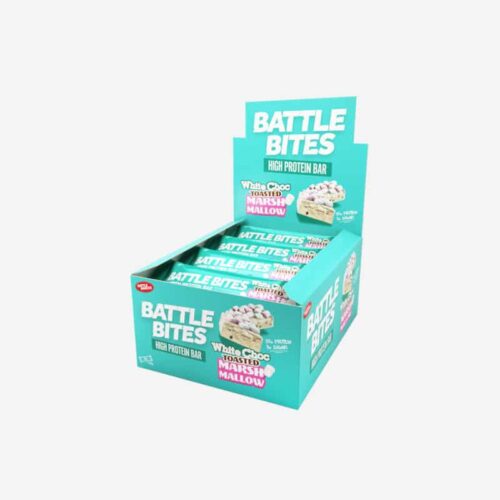 White chocolate toasted marshmallow high protein bar - battle bites