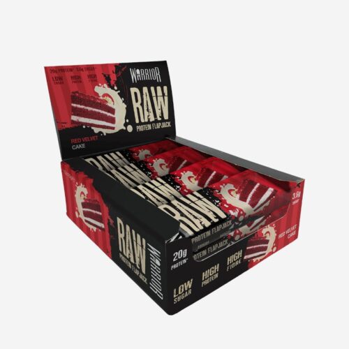 Warrior RAW Protein Flapjack bar red velvet cake
