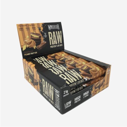 Warrior RAW Protein Flapjack bar chocolate peanut butter