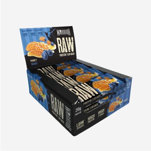 Warrior RAW Protein Flapjack bar honey berry
