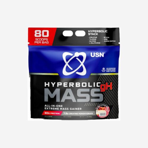 USN Hyperbolic Mass gH 6kg All-in-One Extreme Mass Gainer STRAWBERRY CHEESCAKE
