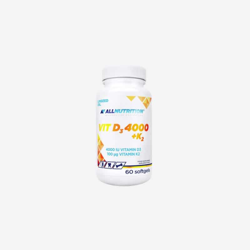 D3 4000 + K2 60 Softgels - ALLNUTRITION